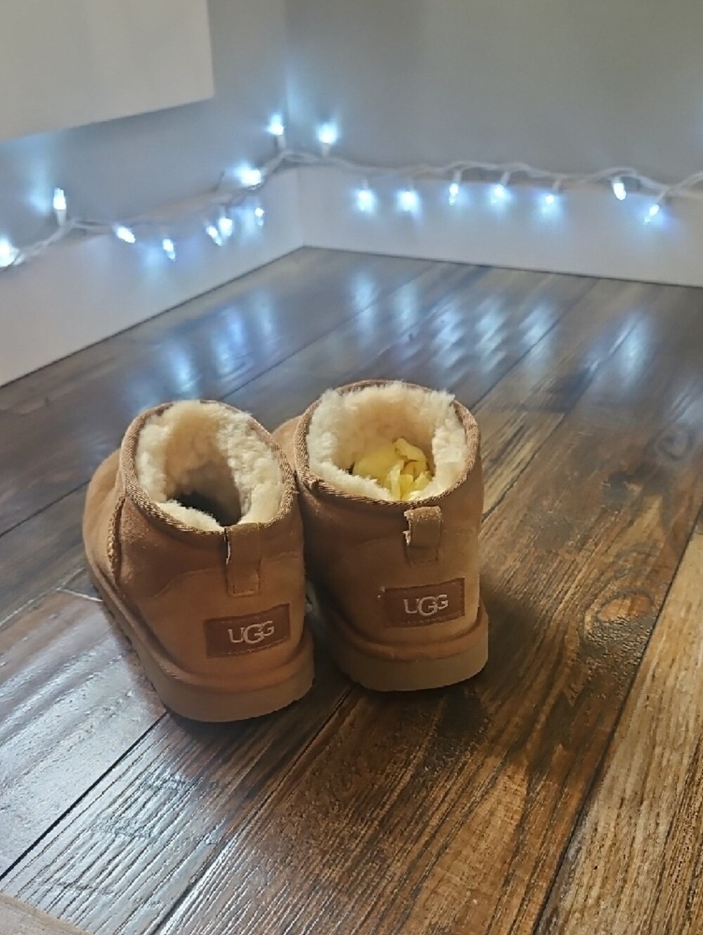UGG Mini Suede Shearling Boots - Chestnut Tan - Picture 7 of 9